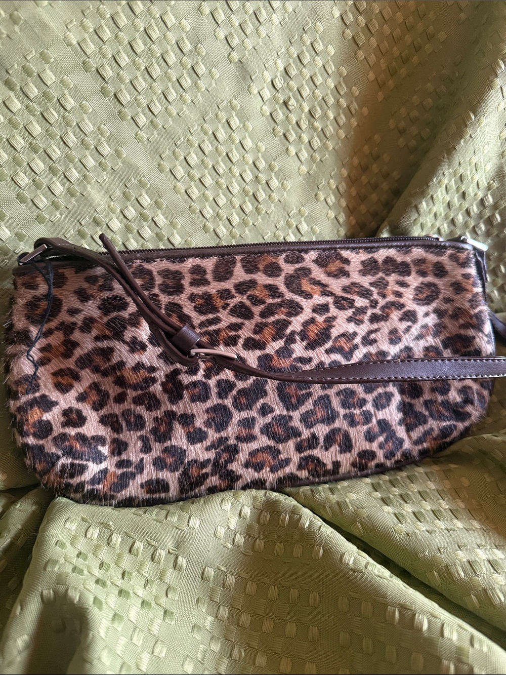 New York & Company Leopard Print Crossbody Bag - Brown NWOT